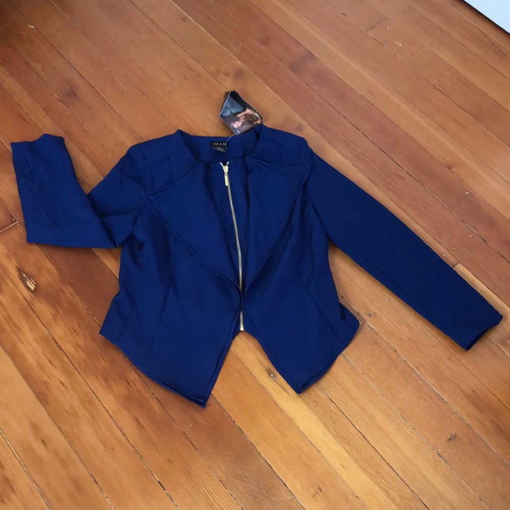 🔥NWT! IMAN Global Chic Collection Blazer